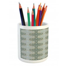 Abstract Art Floral Pencil Pen Holder