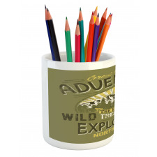 Outdoor Adventure Poster Pencil Pen Holder