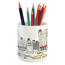 Busy City Traffic Jam Pencil Pen Holder