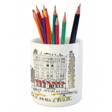 Busy City Traffic Jam Pencil Pen Holder