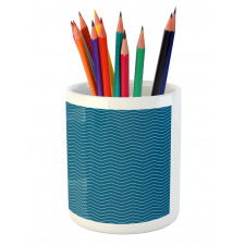 Zigzags Chevron Lines Pencil Pen Holder