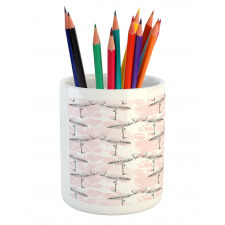 Hearts Love Valentines Pencil Pen Holder