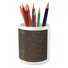 Hope Love Fun Happy Words Pencil Pen Holder