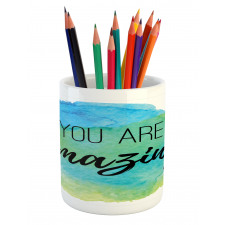 Inspiratonal Watercolor Pencil Pen Holder