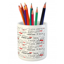 Romance Couple Love Pencil Pen Holder