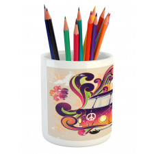 Peace Van Funny Pencil Pen Holder