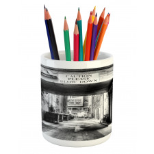 Old Fashion Urban District Pencil Pen Holder