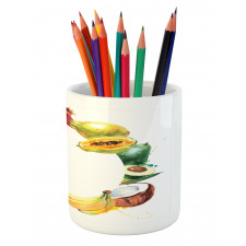 Nature Food Vegetables Pencil Pen Holder