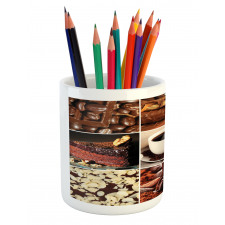 Coffee Chocolate Cocoa Pencil Pen Holder