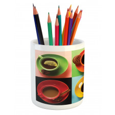 Coffee Cocoa Deserts Pencil Pen Holder