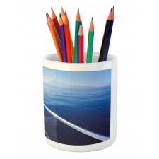 Boat Yacht Ocean Scenery Pencil Pen Holder