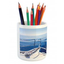 Boat Yacht Ocean Scenery Pencil Pen Holder