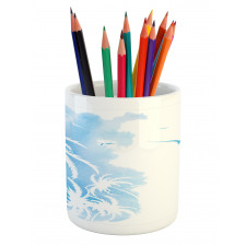 Island Palms Abstract Pencil Pen Holder