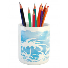 Island Palms Abstract Pencil Pen Holder