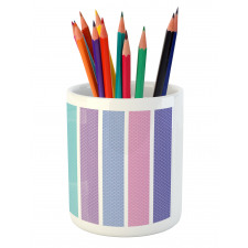 Polka Dot with Stripes Pencil Pen Holder