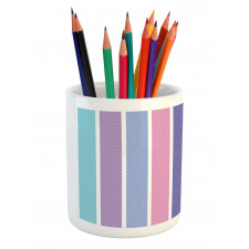 Polka Dot with Stripes Pencil Pen Holder