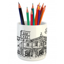 Scenery of Rome Pencil Pen Holder