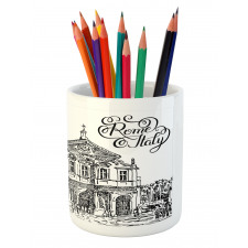 Scenery of Rome Pencil Pen Holder