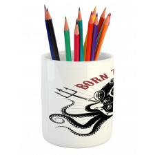 Octopus and Diver Pencil Pen Holder