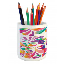 Curvy Floral Design Pencil Pen Holder