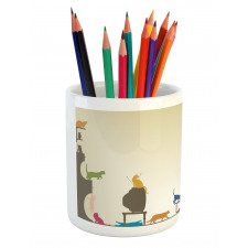 Crazy Cat Lady Home Pencil Pen Holder