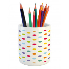 Cheerful Design Polka Dot Pencil Pen Holder