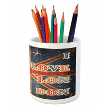 London English Man Flag Pencil Pen Holder