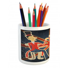 London English Man Flag Pencil Pen Holder