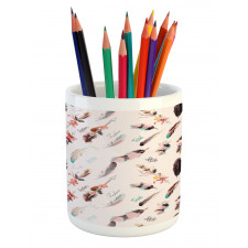 Fashion Feathers Pencil Pen Holder