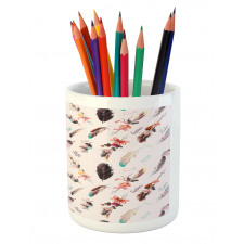 Fashion Feathers Pencil Pen Holder