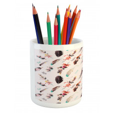 Fashion Feathers Pencil Pen Holder