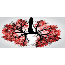 Human Lung Floral Healthy Pencil Pen Holder