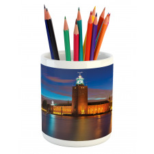 Stockholm Scenic Night Pencil Pen Holder