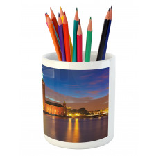 Stockholm Scenic Night Pencil Pen Holder