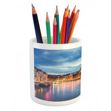 Saone River Lyon City Pencil Pen Holder