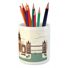 Travel Scenery Big Ben Pencil Pen Holder