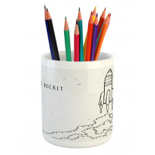 Dream Space Lover Words Pencil Pen Holder