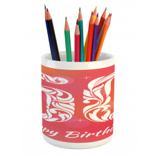 Swirls and Stars Pencil Pen Holder