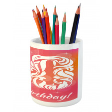 Swirls and Stars Pencil Pen Holder