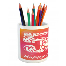 Swirls and Stars Pencil Pen Holder