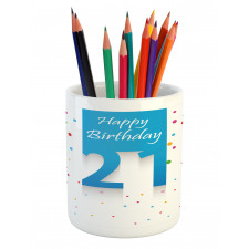 Party Birthday Words Pencil Pen Holder