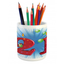 Abstract Balloons Pencil Pen Holder