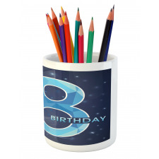Galaxy Star Birthday Pencil Pen Holder