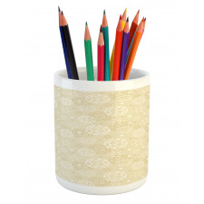 Science Molecule Motif Pencil Pen Holder