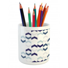 Ikat Chevron Zig Zag Pencil Pen Holder