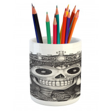 Dead Queen Folk Flowers Pencil Pen Holder