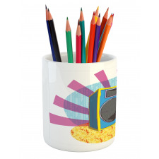 Boom Box Pop Art Dance Pencil Pen Holder