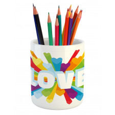 Love Burst Gay LGBT Pencil Pen Holder
