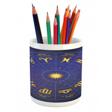 Horoscope Birth Dates Pencil Pen Holder