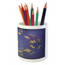 Horoscope Birth Dates Pencil Pen Holder